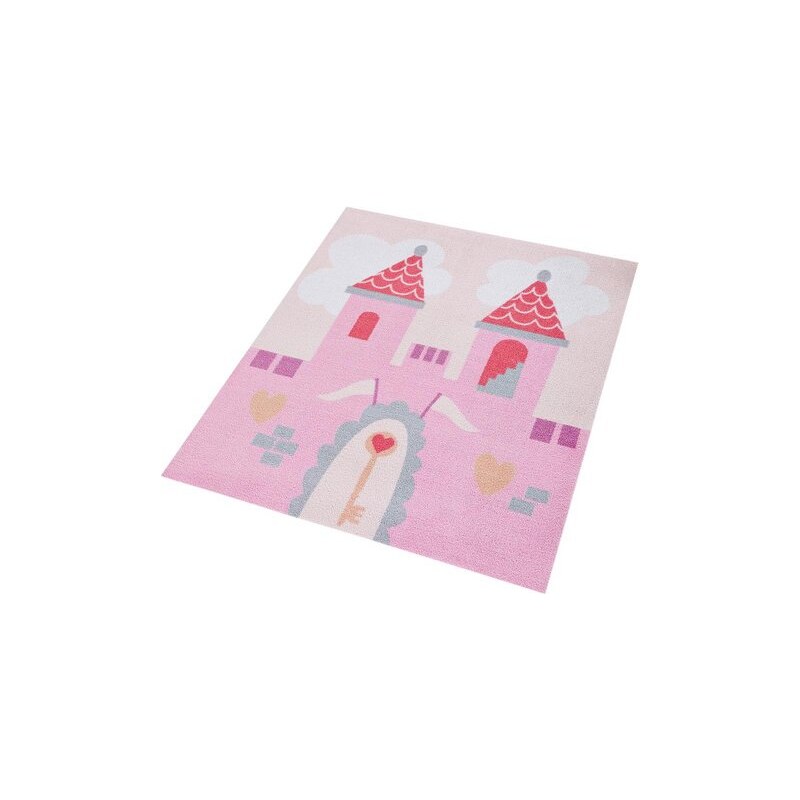 ZALA LIVING Kinder-Teppich Zala Living Prinzessinschloss getuftet rosa 31 (B/L: 100x100 cm)