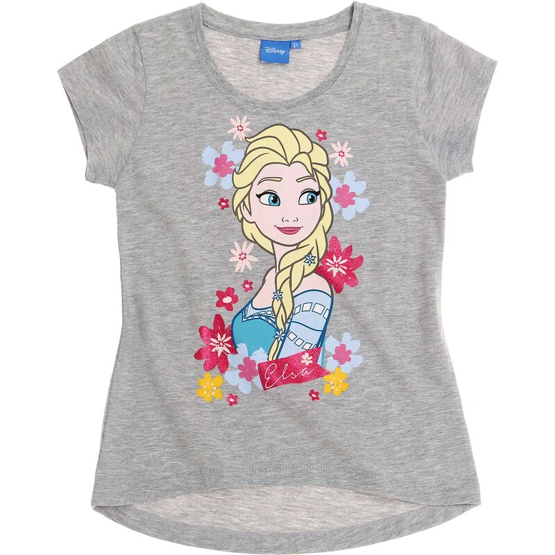 Disney Die Eiskönigin T-Shirt grau in Größe 104 für Mädchen aus 100% Baumwolle