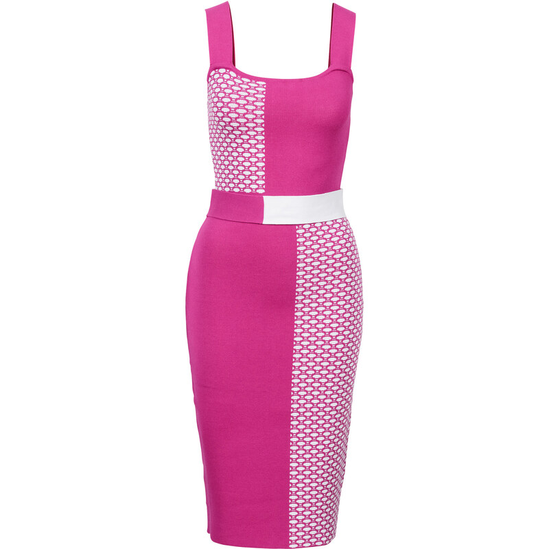 BODYFLIRT boutique Kleid ohne Ärmel in pink von bonprix