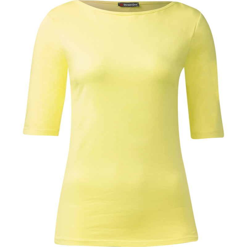 Street One Organic Cotton Shirt Beluna - citro yellow, Damen