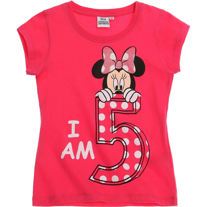Disney Minnie T-Shirt pink in Größe 110 für Mädchen aus 100% Baumwolle