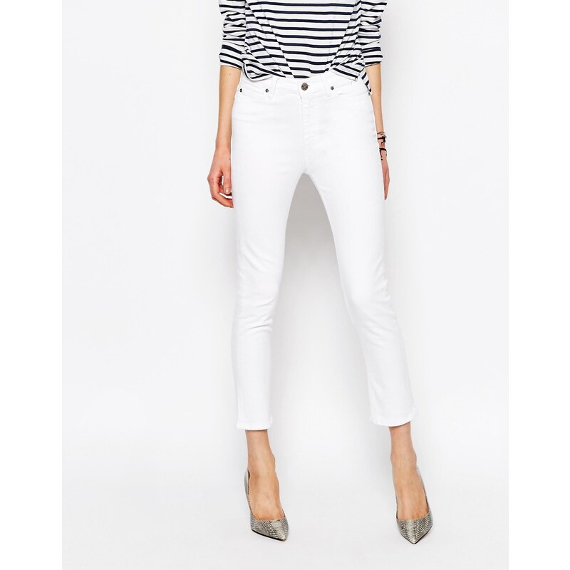 MiH Jeans M.i.h. Jeans - Niki - Kurze Jeans in geradem Schnitt - Weiß