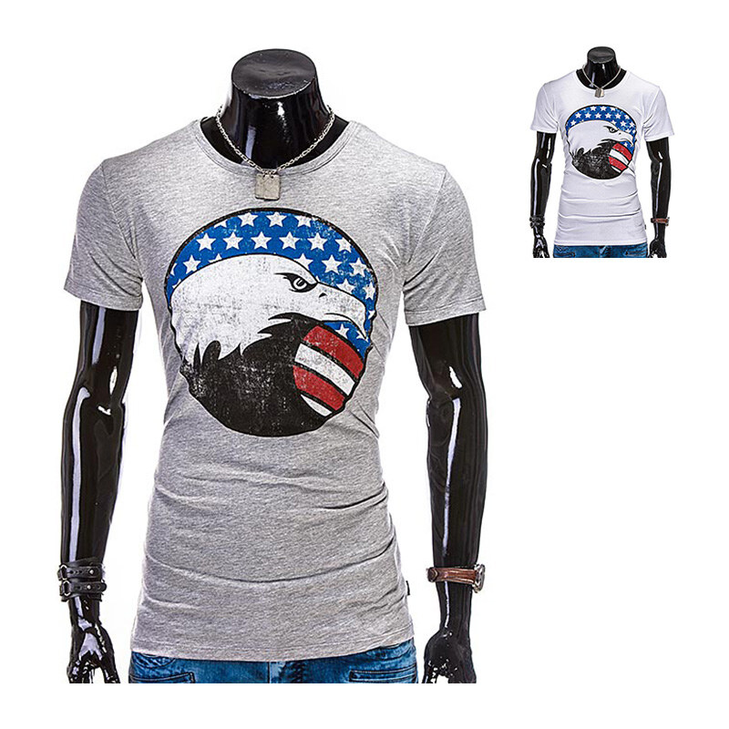 Lesara T-Shirt mit Adler-Print - Weiß - XXL