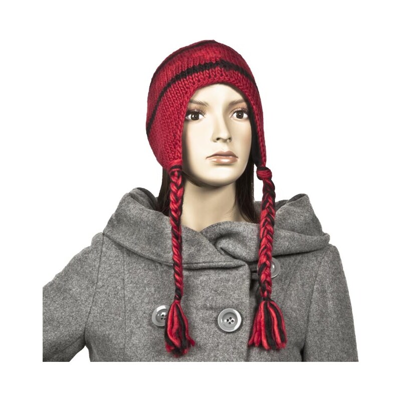 Damen Mütze THE NORTH FACE - Boulder Peruvian Beanie 11ALZC-U05-OS Rot