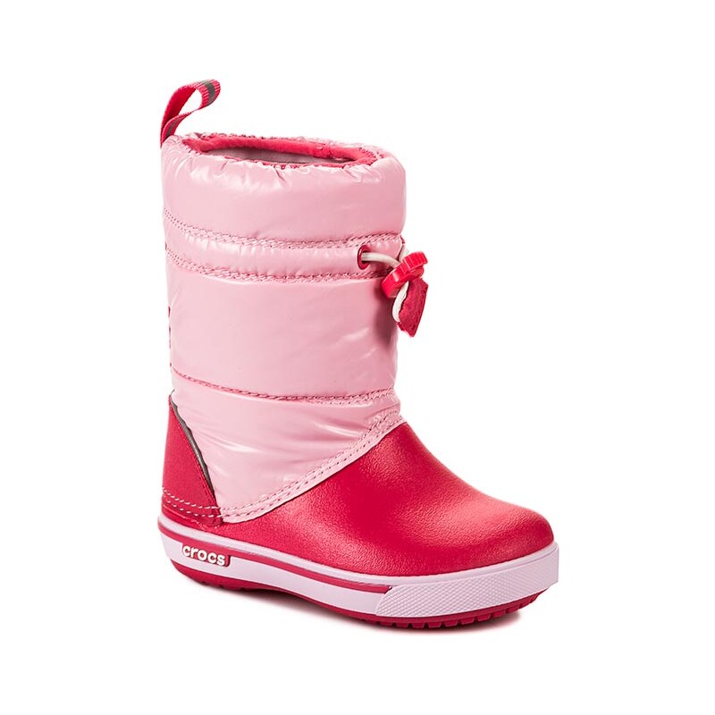 Schneeschuhe CROCS - Crocband Iri Gust Boot Kids 12772 Ballerina Pink/Poppy