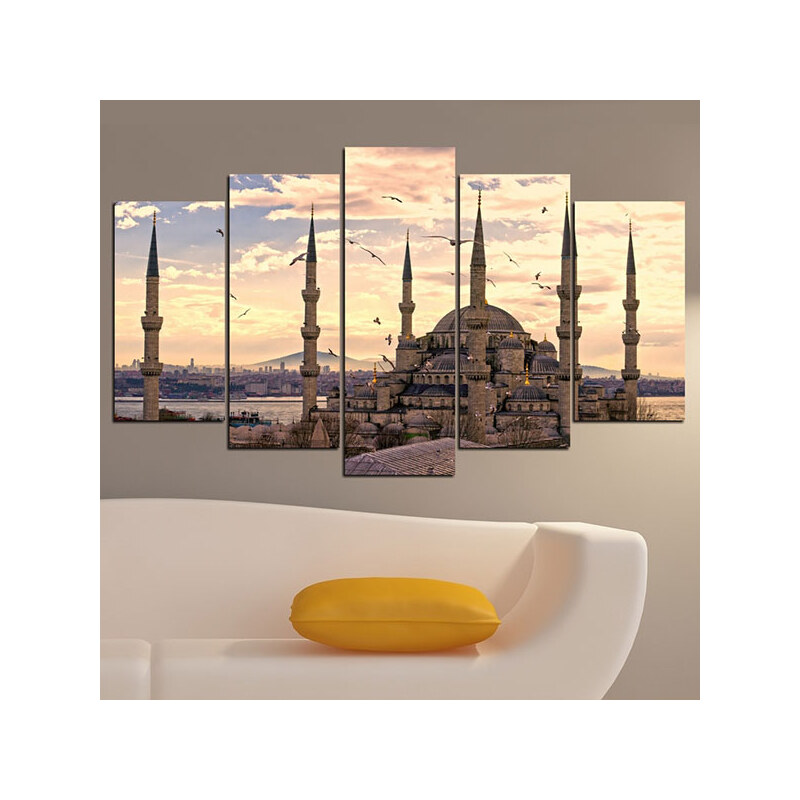 Lesara 5-teiliges Wandbild Stadt - Istanbul