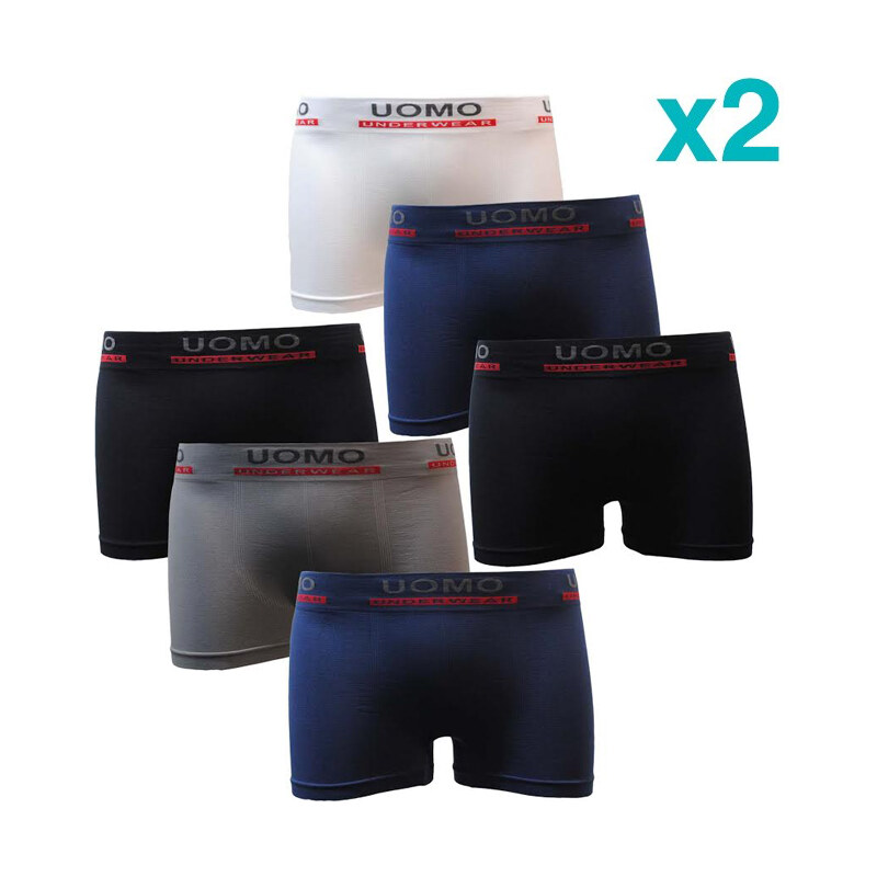 Lesara 12er-Set Boxershorts Farbmix - XL-XXL