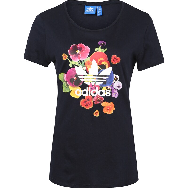 ADIDAS ORIGINALS Print Shirt mit floralem Druck