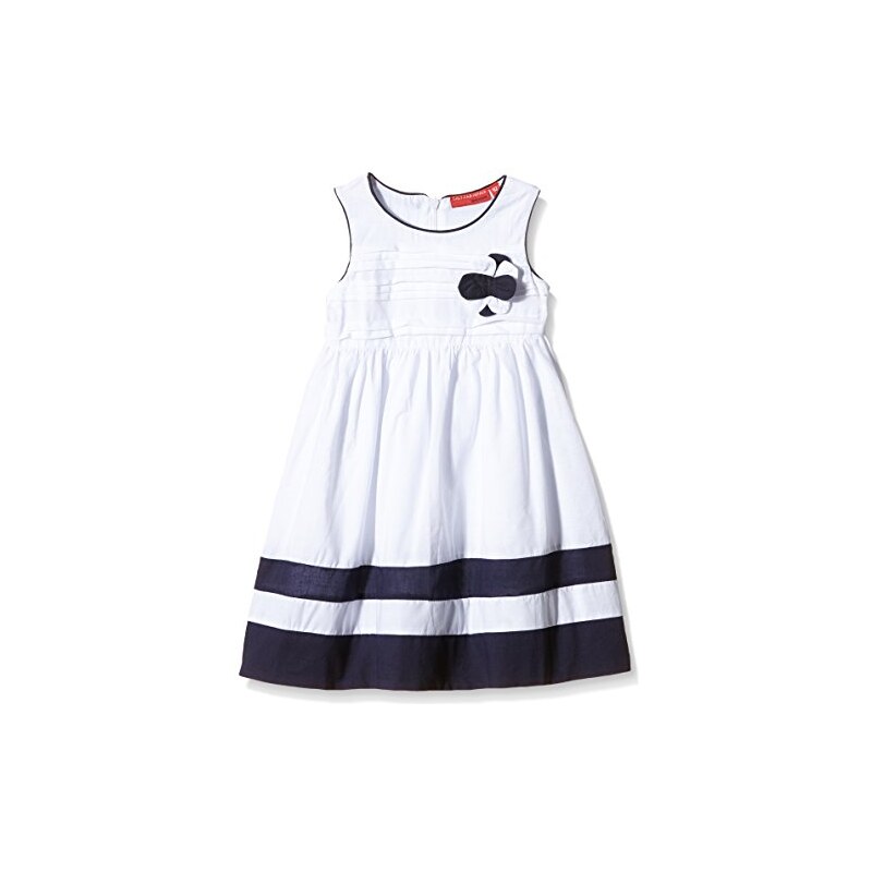 SALT AND PEPPER Mädchen Kleid Dress Weiß mit Blauen Streifen