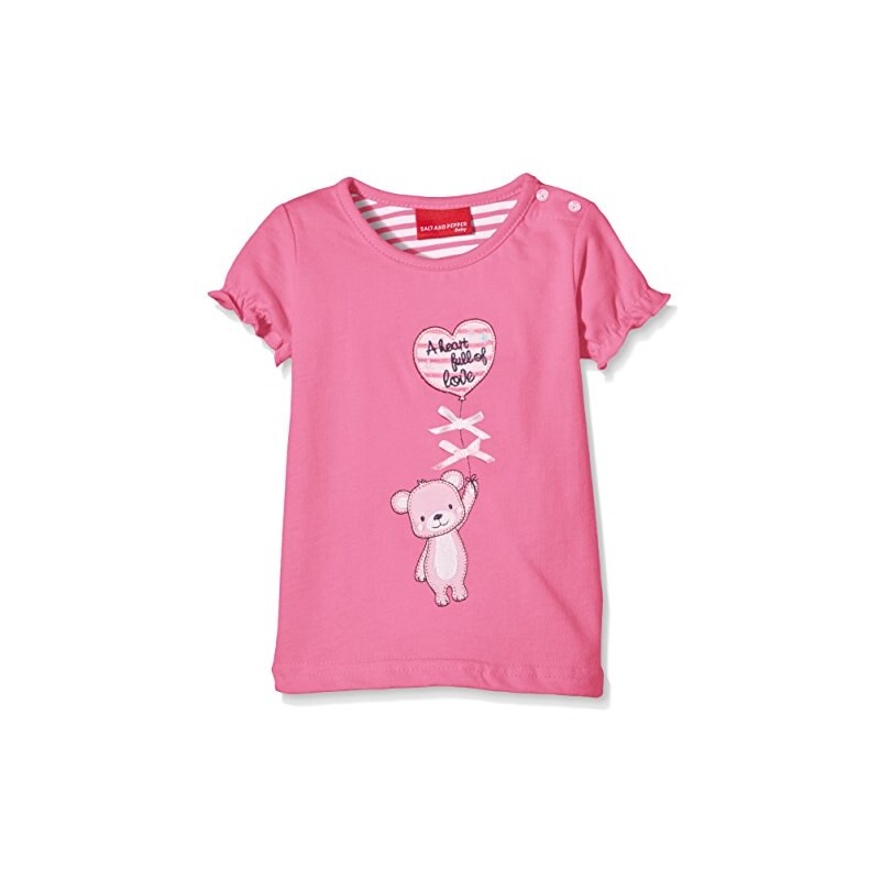 SALT AND PEPPER Baby - Mädchen T-Shirt Nb T-shirt Teddy Luftballon