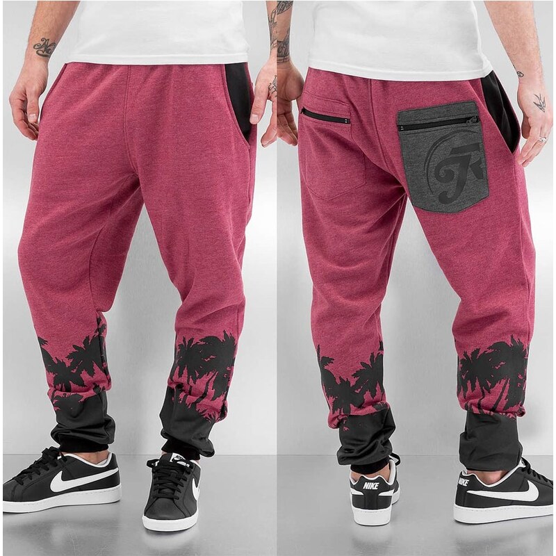 Just Rhyse Palm Beach Sweat Pants Red