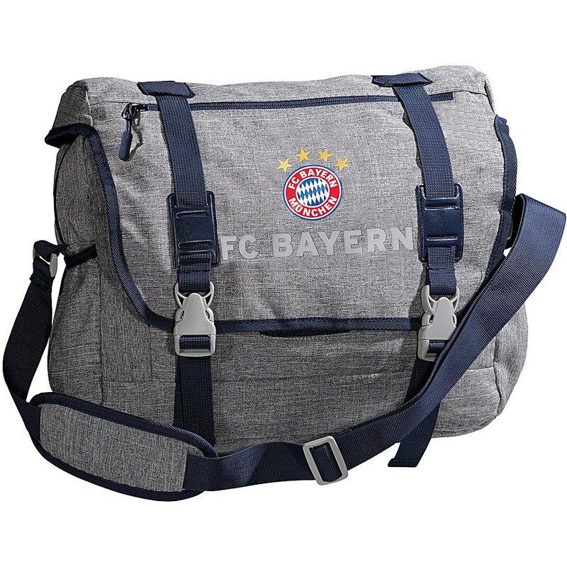 FC Bayern München Messenger Bag FCB, grau melange