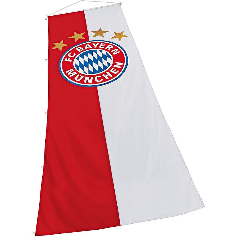 FC Bayern München Fahne, »FC Bayern Hissfahne Logo XL 150x400 cm«