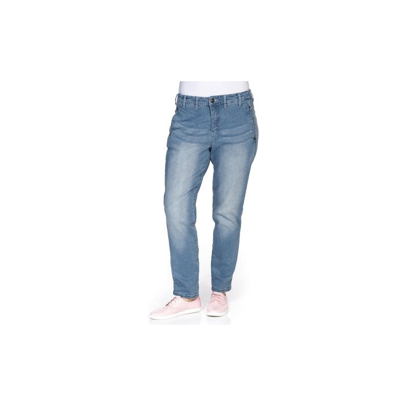 SHEEGO DENIM Damen Denim Boyfriend Stretch-Jeans blau 40,42,44,46,48,50,52,56