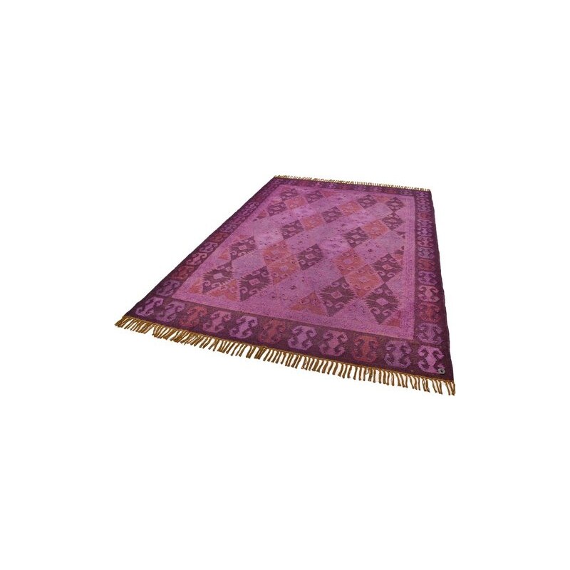 Teppich Kelim Colors II handgearbeitet Wolle Tom Tailor lila 2 (B/L: 65x135 cm),3 (B/L: 140x200 cm),4 (B/L: 160x230 cm)