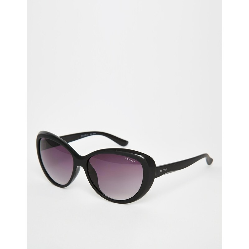 Esprit - Sonnenbrille mit Katzenaugen - Schwarz