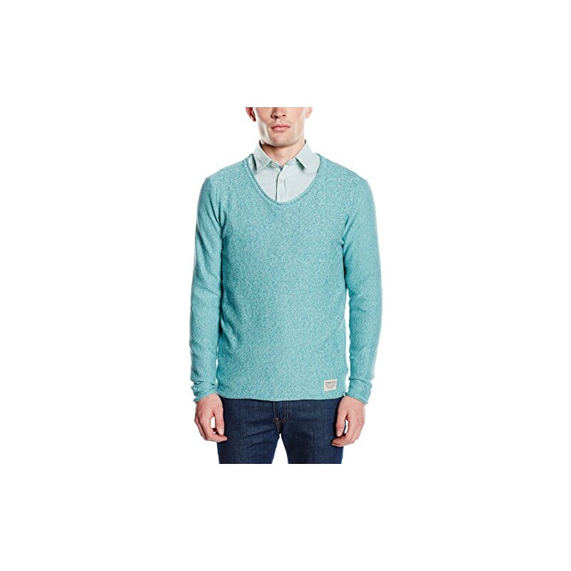 TOM TAILOR Denim Herren Pullover Pullover Wide V-neck Sweater/511