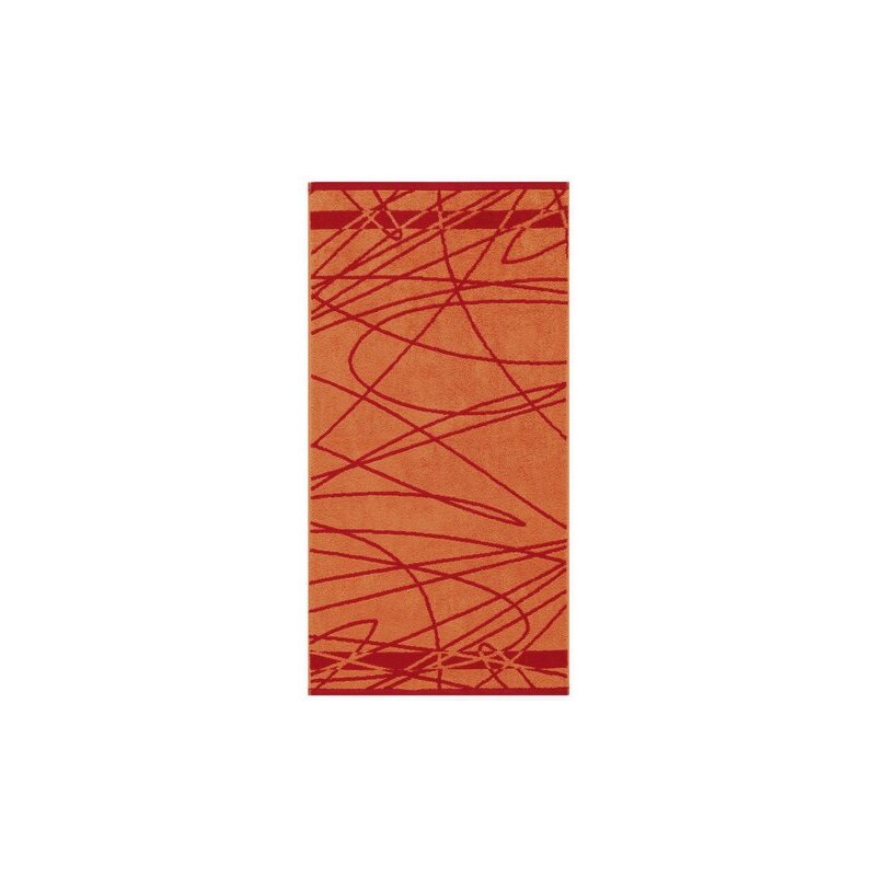 Egeria Handtücher Casual mit wildem Muster orange 2x 50x100 cm
