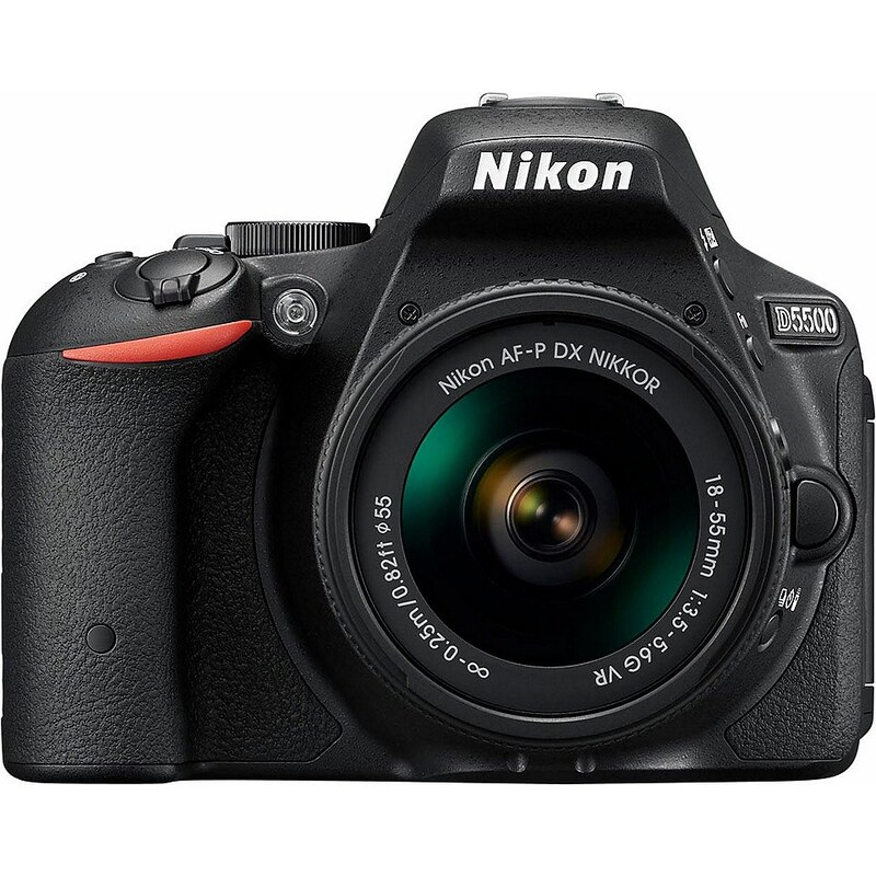 Nikon D5500 Kit AF-P 18-55 VR Spiegelreflex Kamera, NIKKOR AF-P 18-55 mm VR Zoom, 24,2 Megapixel