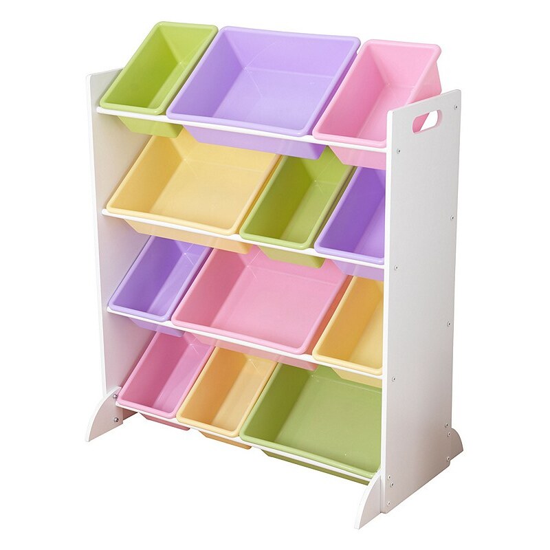 KidKraft® Regal mit Aufbewahrungsboxen für Kinderzimmer, weiß