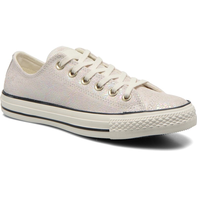 SALE - 30% - Converse - Chuck Taylor All Star Ox Oil Slick Leather W - Sneaker für Damen / weiß