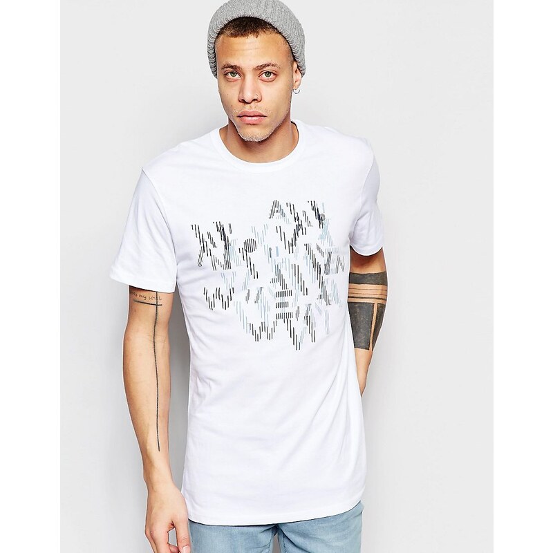 Waven - Otto - T-Shirt mit Rundhalsausschnitt und Logo-Print - Weiß