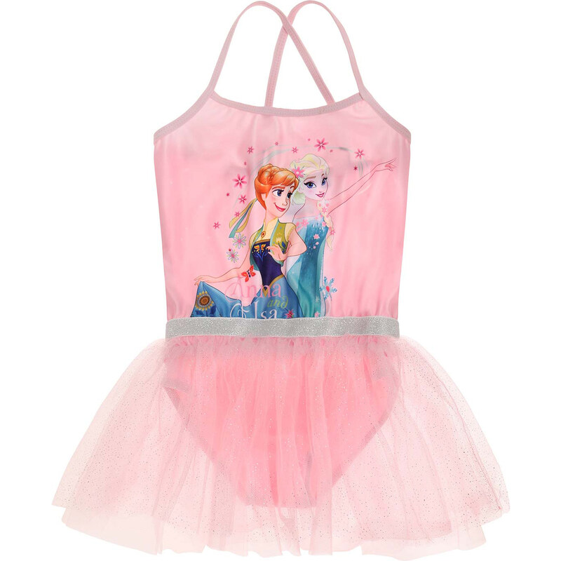 Disney Die Eiskönigin Ballettanzug rosa in Größe 98 für Mädchen aus 88% Polyester 12% Elastan 100% Polyester