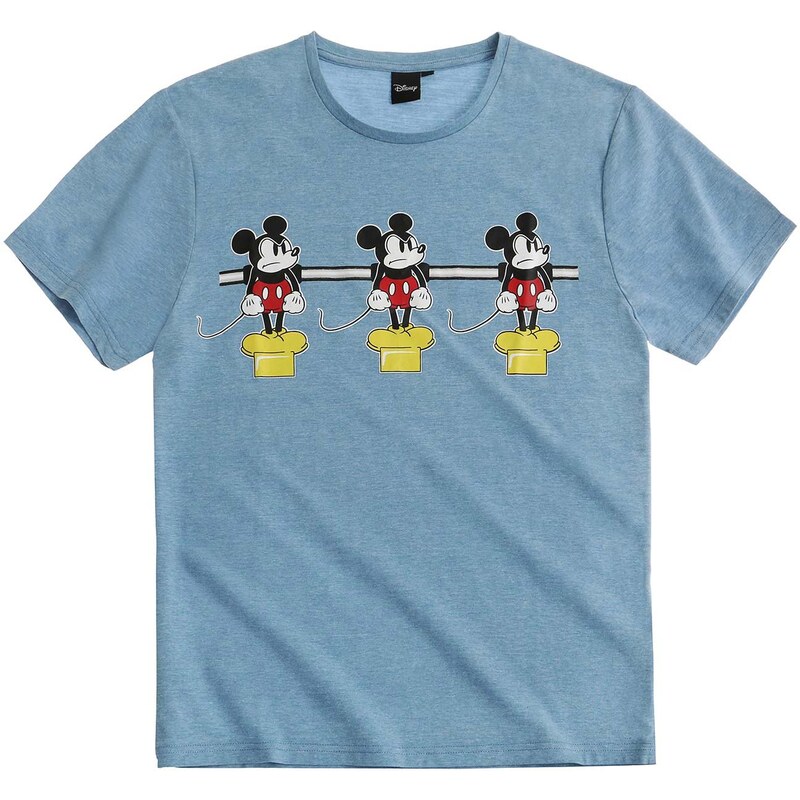 Disney Mickey T-Shirt blau in Größe S für Herren aus 50% Baumwolle 50% Polyester
