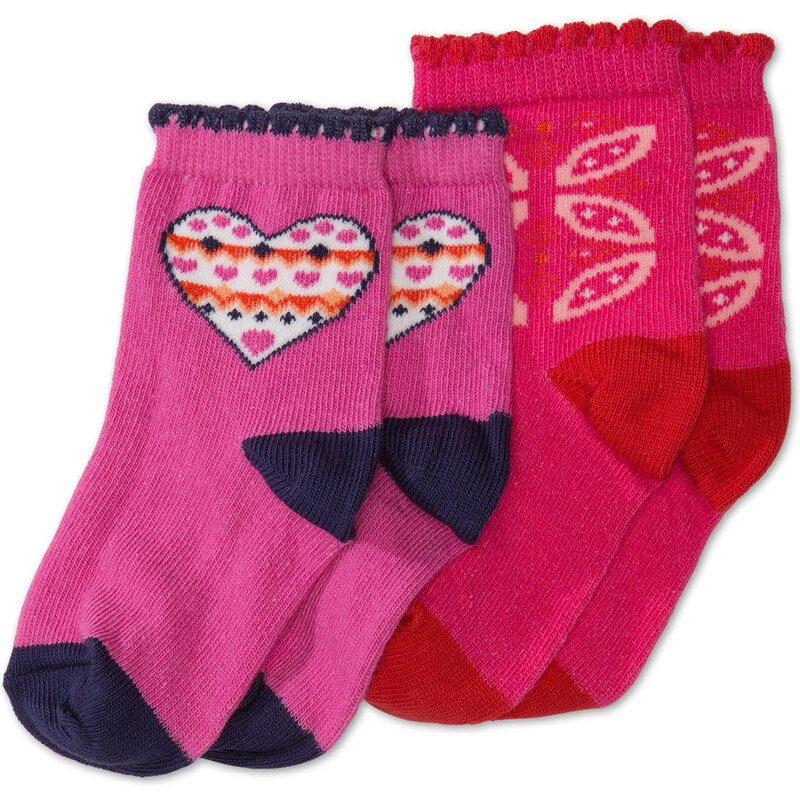 C&A Baby 2 Paar Baby-Socken in Pink