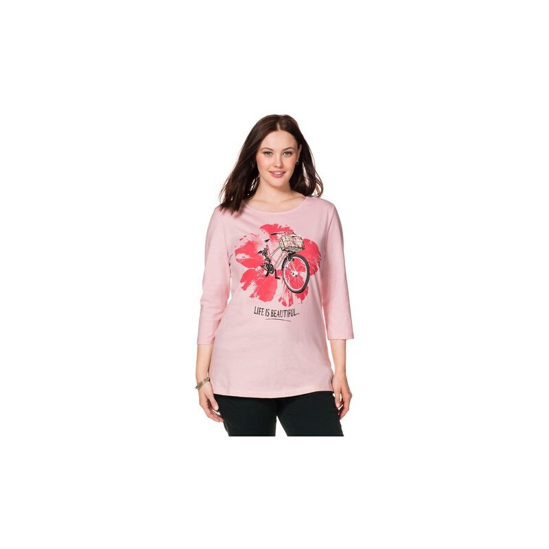 SHEEGO CASUAL Damen Casual 3/4-Arm-Shirt rosa 40/42,44/46,48/50,52/54,56/58