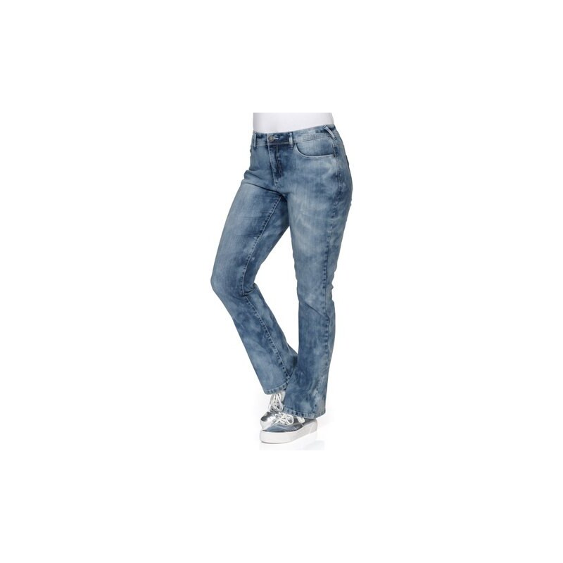 SHEEGO DENIM Damen Denim Bootcut Stretch-Jeans blau 40,44,46,48,50,52