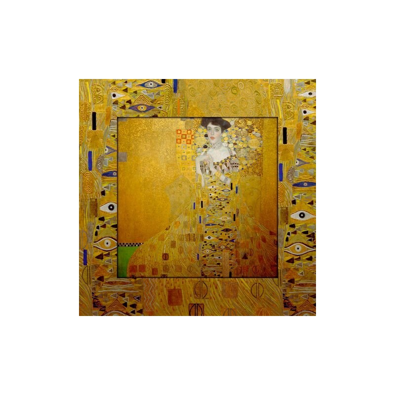 HOME AFFAIRE Bild Kunstdruck G. Klimt: Bloch-Bauer 50,4/50,4 cm gelb