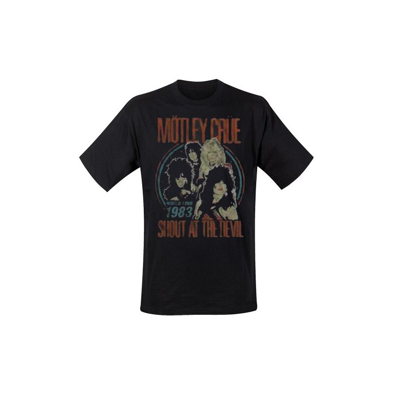 Motley Crue Herren, T-Shirt, Vintage World Tour