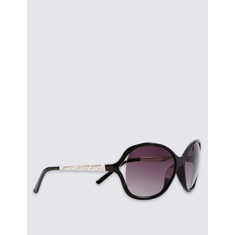 Marks and Spencer Übergroße Sonnenbrille mit ausgestanztem Design