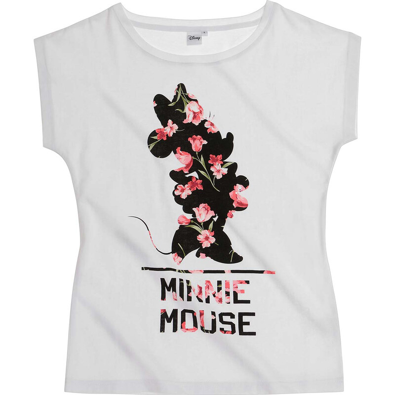 Disney Minnie T-Shirt weiß in Größe S für Damen aus 100% Baumwolle