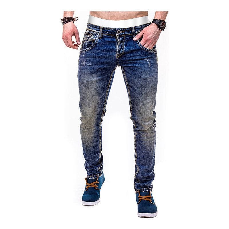 Lesara Slim Fit-Jeans in Used-Optik - 32