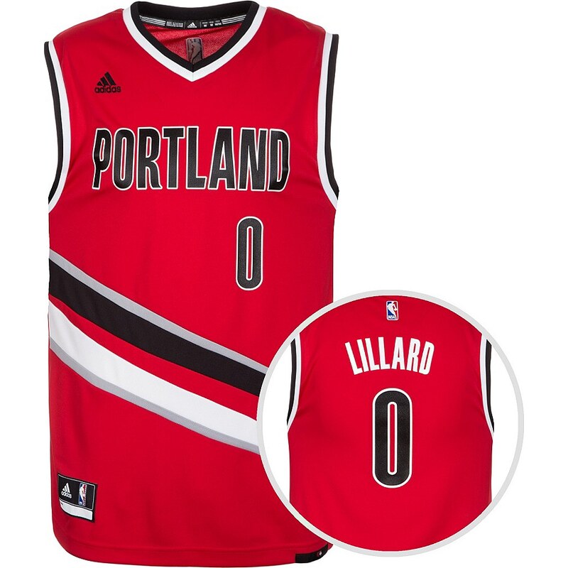 adidas Performance Portland Trail Blazers Lillard Replica Basketballtrikot Herren