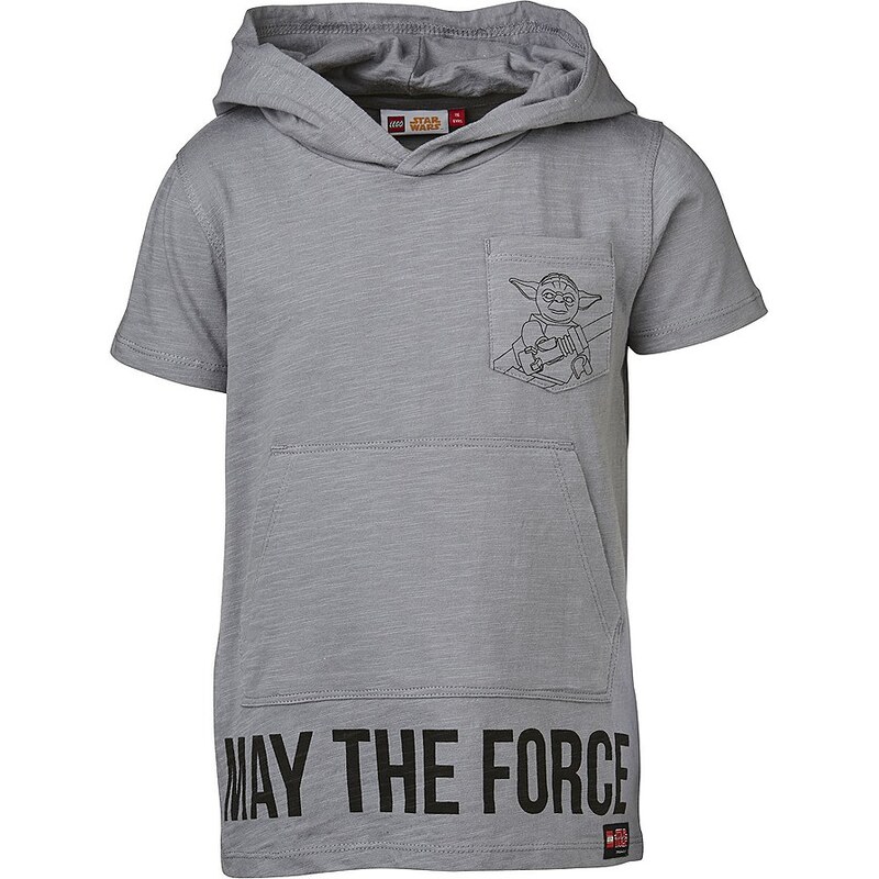 LEGO Wear STAR WARS(TM) T-Shirt mit Kapuze Tony "Yoda" kurzarm Kängurutasc