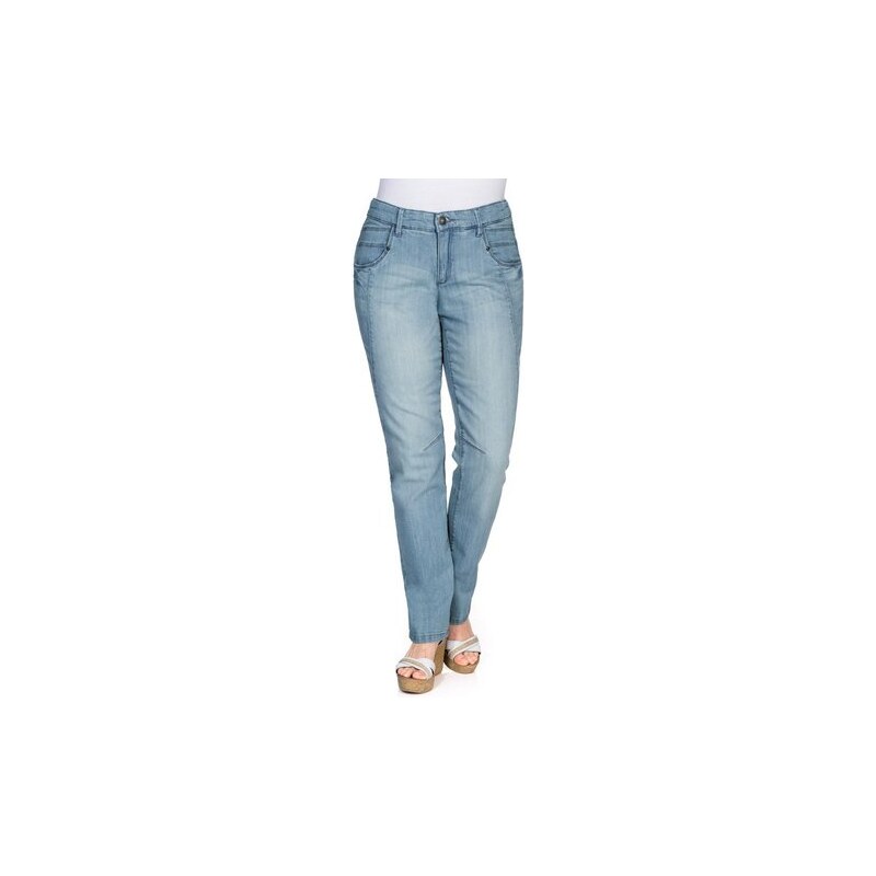 SHEEGO DENIM Damen Denim Schmale Stretch-Jeans „Kira“ blau 40,42,44,46,48,50,52,54,56,58