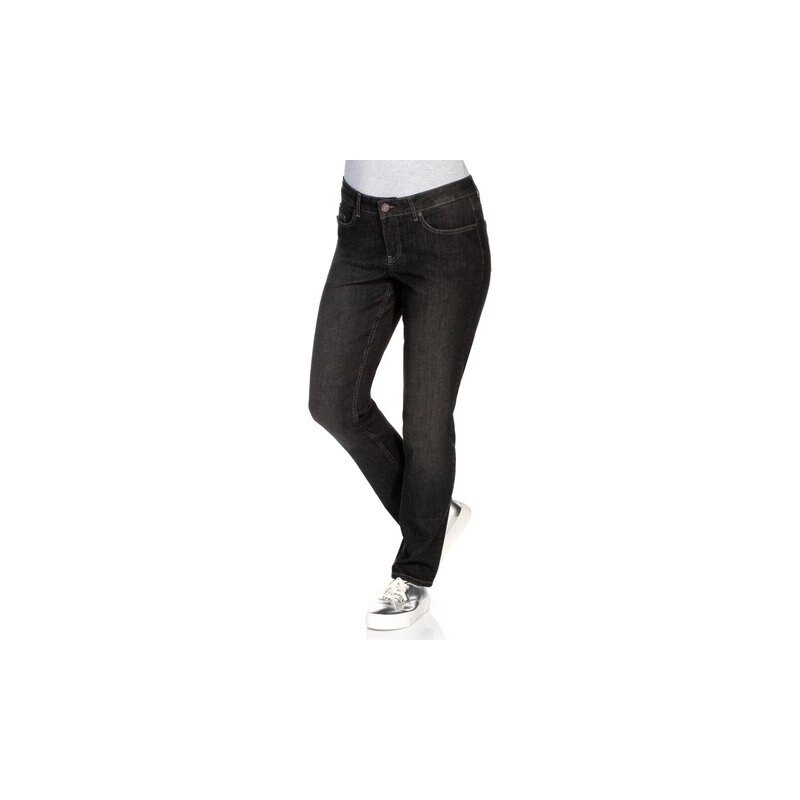 Damen Denim Schmale Stretch-Jeans „Kira“ SHEEGO DENIM schwarz 80,84,88,92,96,100,104,108,112,116