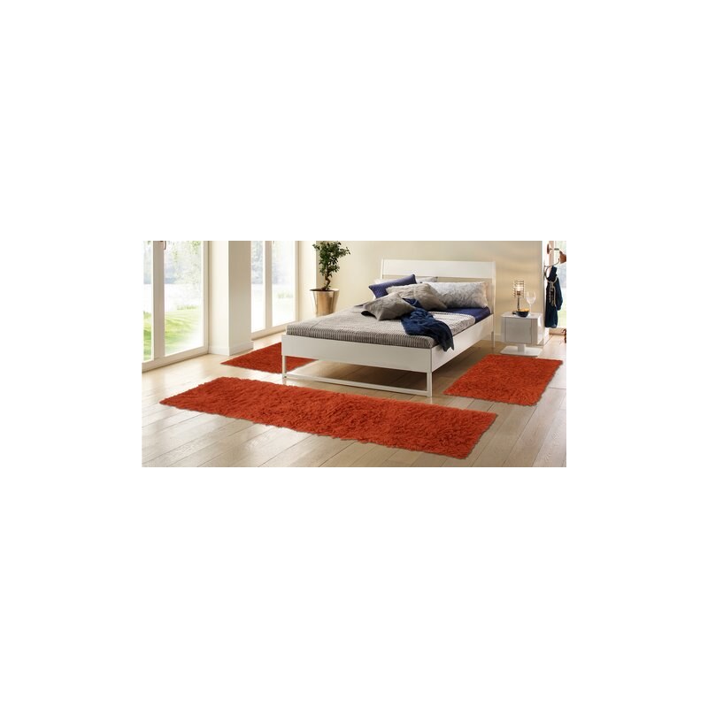 Bettumrandung Böing Carpet Flokati 1500 g handgearbeitet Wolle (3-tlg.) BÖING CARPET natur 14 (3tlg. Bettumrandung)