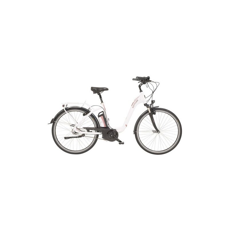 KETTLER E-City-Bike 28-Zoll 7 Gang Shimano Freilauf 15 Ah Twin weiß RH 45 cm,RH 50 cm,RH 55 cm