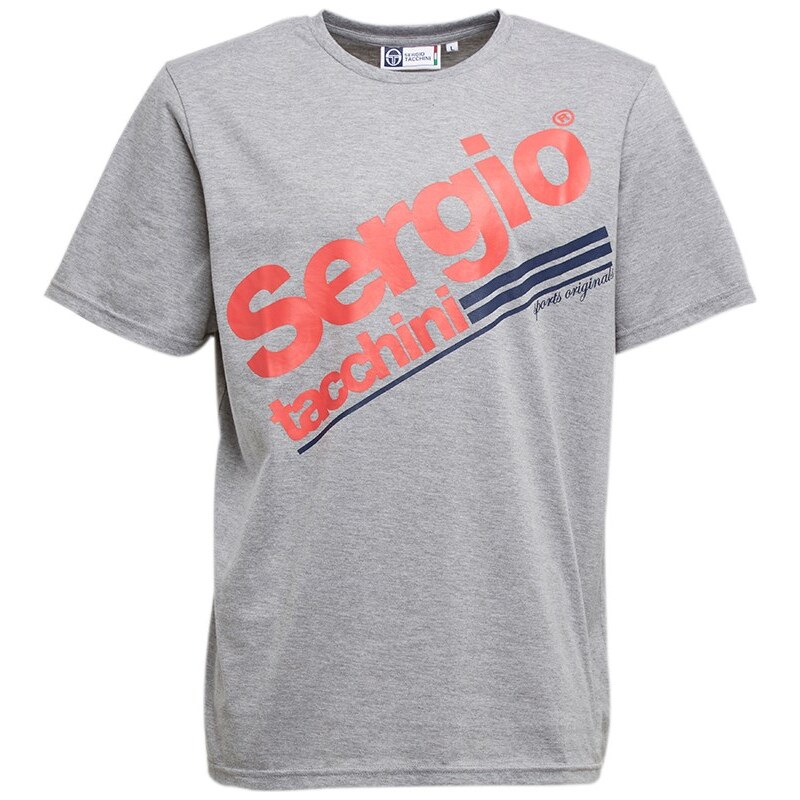 Sergio Tacchini Herren Hobart Script Logo T-Shirt Grau
