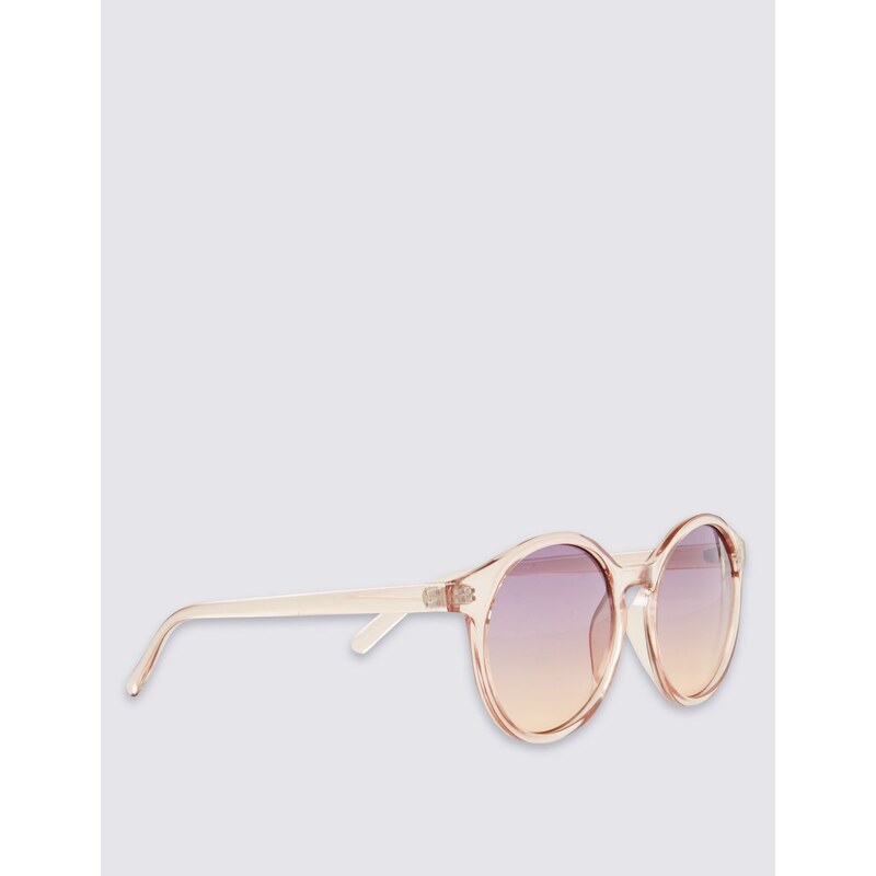 Marks and Spencer Sonnenbrille mit Blitzdesign und runden Gläsern