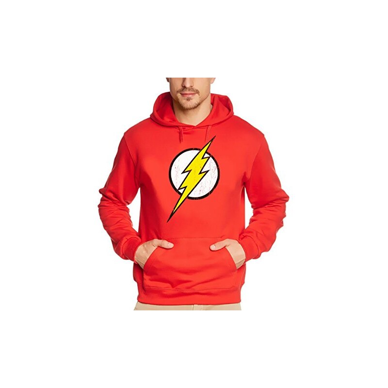 Coole-Fun-T-Shirts Coole-Fun-T-Shirt Herren Sweatshirt Flash Blitz Justice League Superhelden Hoodie