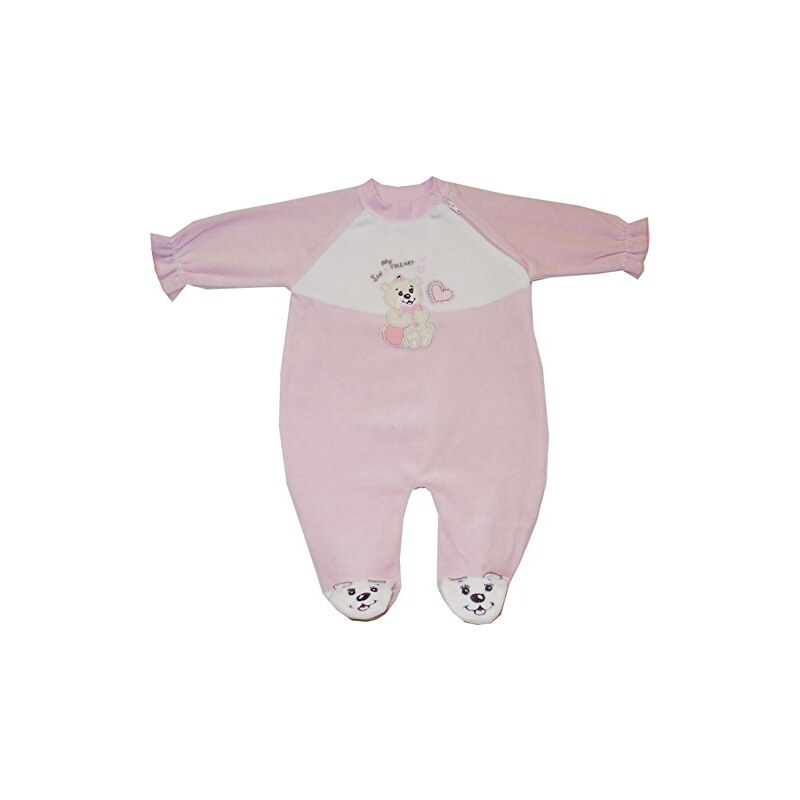 Schnizler Baby - Mädchen Schlafstrampler Schlafanzug Nicki Bär