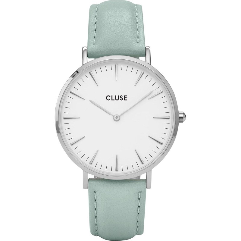 Cluse La Bohème Silver White Pastel Mint Uhr CL18225