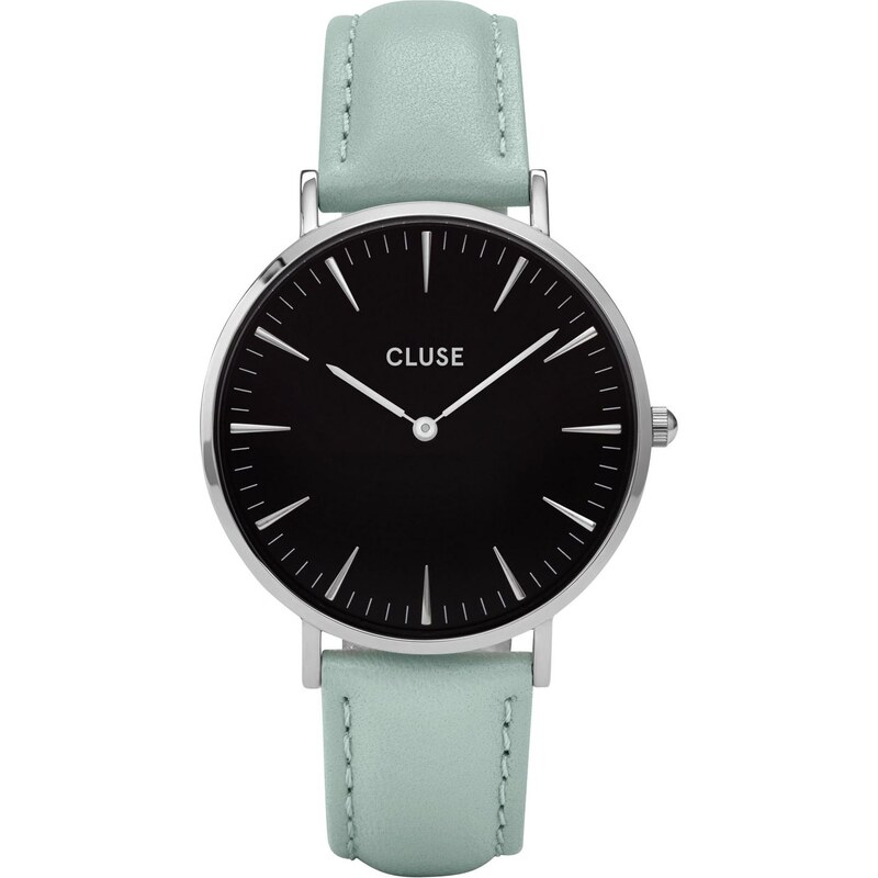 Cluse La Bohème Silver Black Pastel Mint Uhr CL18226