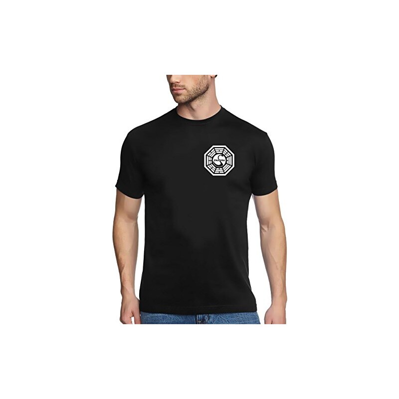 Coole-Fun-T-Shirts LOST DHARMA INITIATIVE t-shirt SCHWARZ S M L XL XXL XXXL