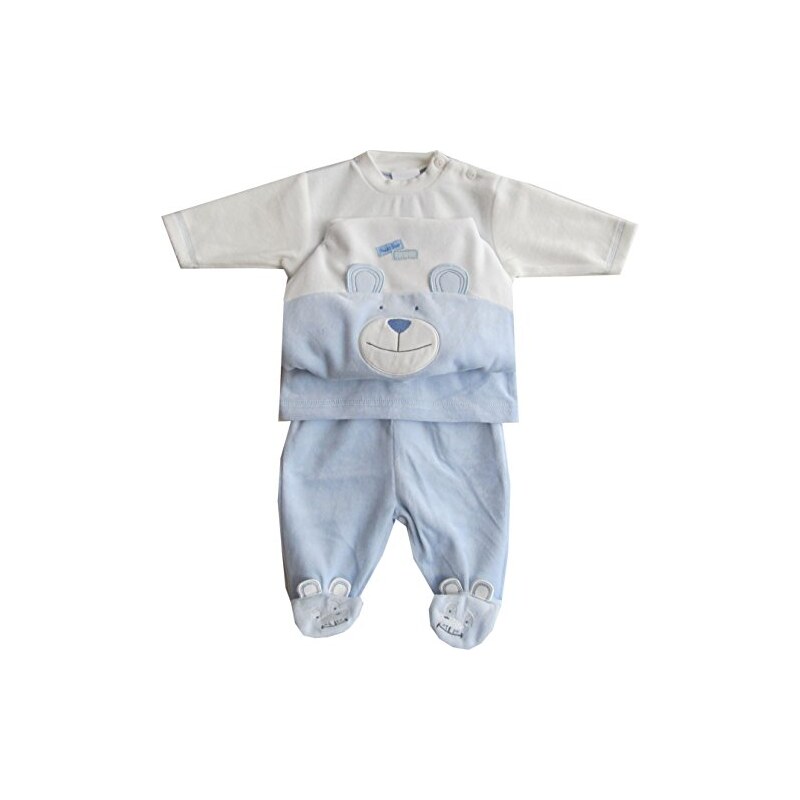 Schnizler Baby - Jungen Jogginganzug Nickianzug Teddybär Strampelhose